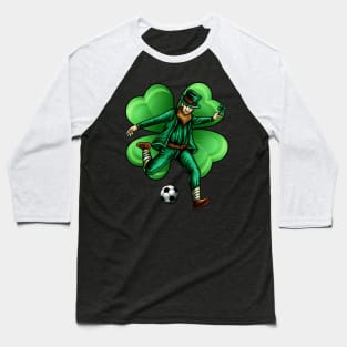 Leprechaun Soccer Lucky Irish Clover St Patricks Day Baseball T-Shirt